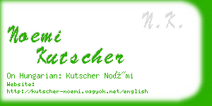 noemi kutscher business card